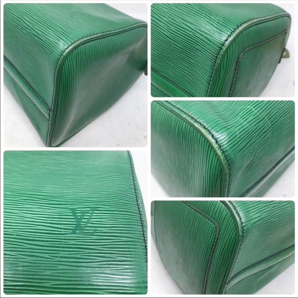 Sold Louis Vuitton Green Speedy 30 Epi Leather Bag - Picture 7 of 8